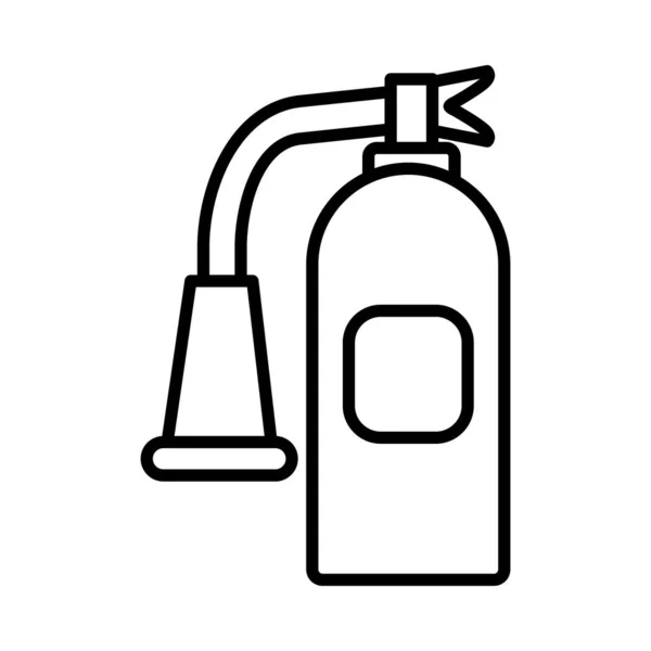 Fire Extinguisher Free Vector Line Icon Desig — Stock Vector