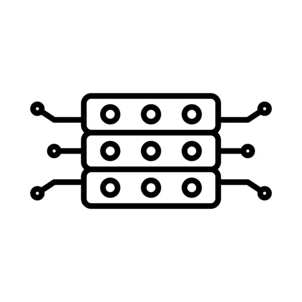 Base Datos Vector Line Icon Desig — Archivo Imágenes Vectoriales