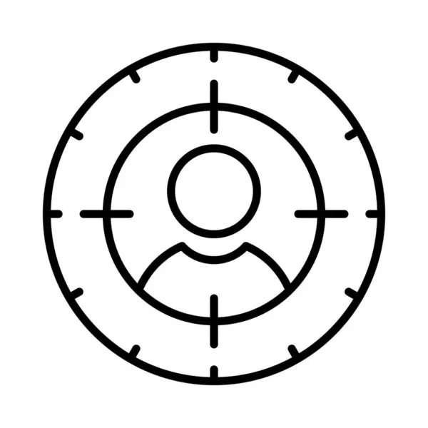 Знак Целевой Векторной Линии Desig — стоковый вектор