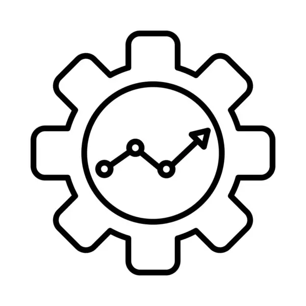 Productiviteit Vectorlijn Icon Desig — Stockvector