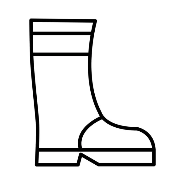 Boot Vector Line Icon Desig — Stock Vector