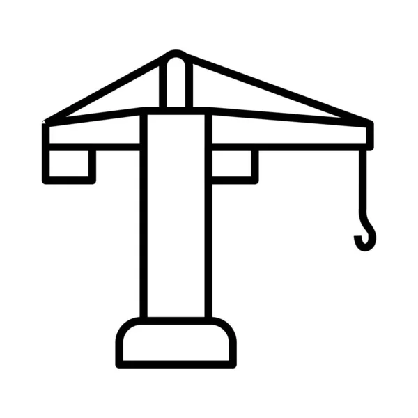 Crane Vector Line Icon Desig — Vector de stoc