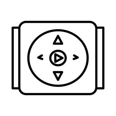 MP3 Oyuncu Vektör Satırı Simge Tasarımı