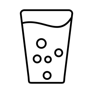 Su Vektörü Satırı Simge Tasarımı