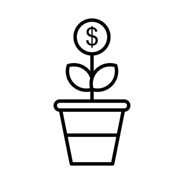 Yeşil Ekonomi Vektör Hattı Simge Tasarımı