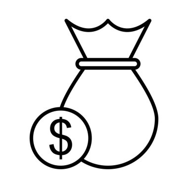 Bankacılık Vektör Satırı Simge Tasarımı