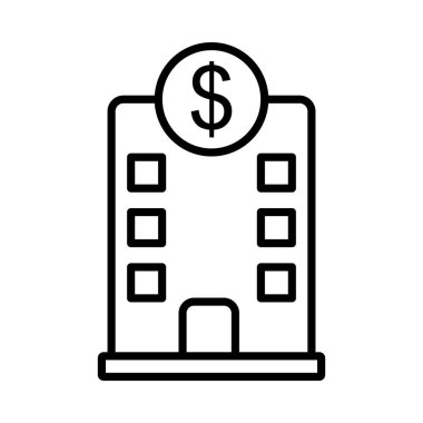 Şirket Vektör Satırı Simge Tasarımı