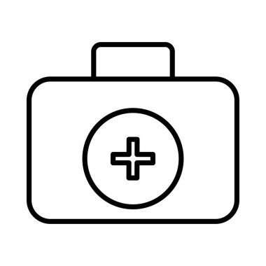 İlk Yardımcı Vektör Satır Simgesi Tasarımı