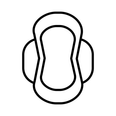 Hijyenik Havlu Vektör Satırı Simge Tasarımı