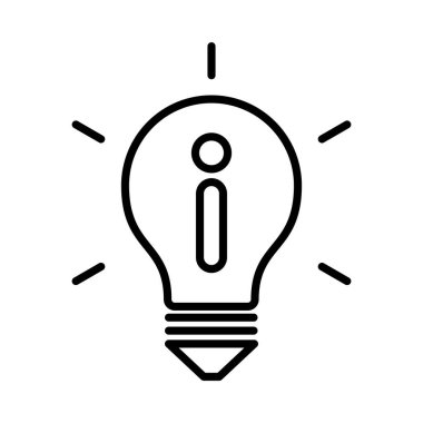 Bilgi Vektörü Satırı Simgesi Tasarımı