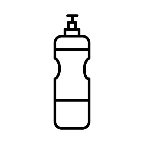 Botella Agua Vector Line Icon Desig — Vector de stock