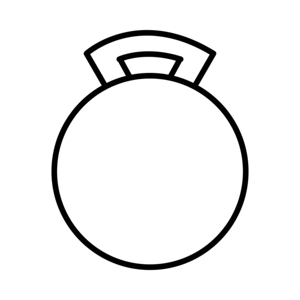 Icône Ligne Vectorielle Balle Exercice Desig — Image vectorielle