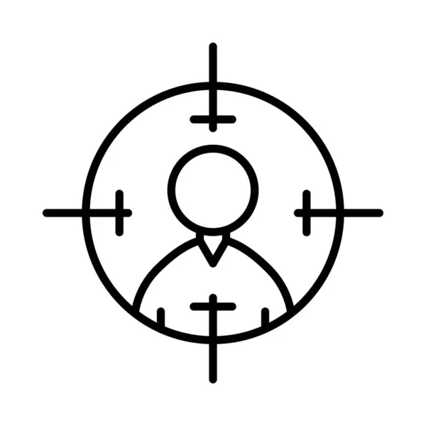 目标矢量线Icon设计 — 图库矢量图片