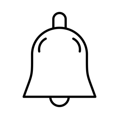 Bildirim çanı Vektör Satırı Simge Tasarımı