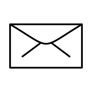 E- posta Vektör Satır Simgesi Tasarımı