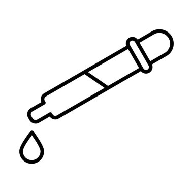 Göz Damlası Vektör Satırı Simge Tasarımı