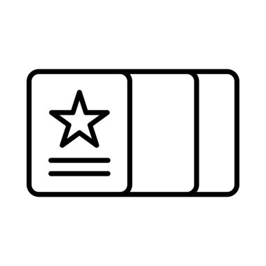 Katman Vektör Satırı Simge Tasarımı