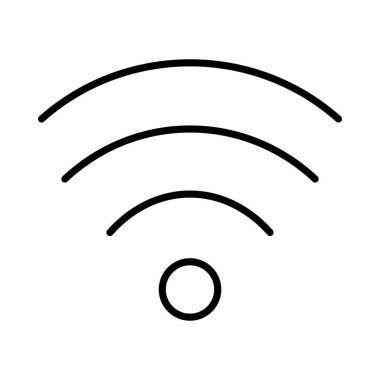 Wiifi Vektör Satır Simgesi Tasarımı