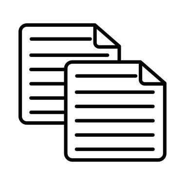 Dosya Vektör Satırı Simgesi Tasarımı