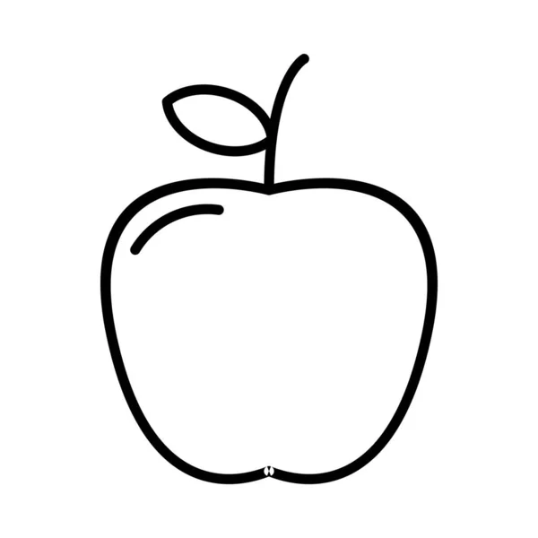 Icona Vettoriale Apple Linea Desig — Vettoriale Stock