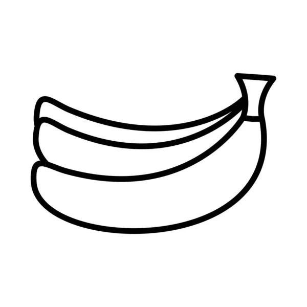 Bananenvektorlinie Symbol Desig — Stockvektor