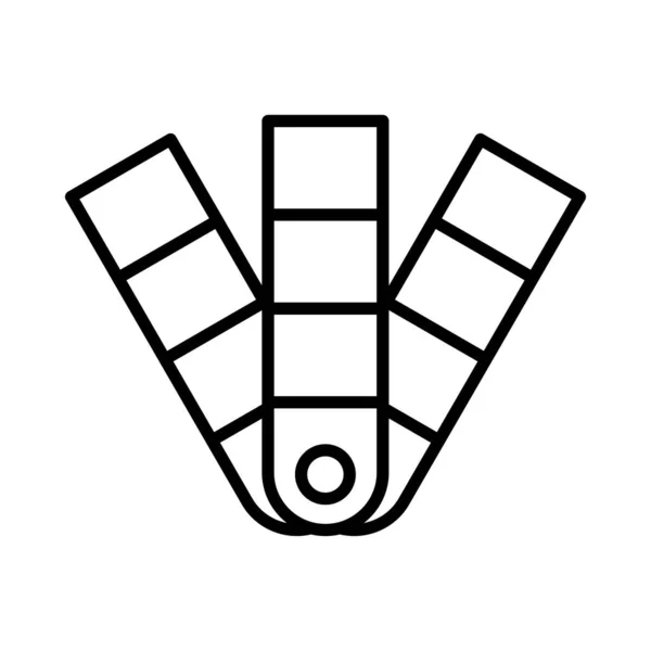 Paleta Colores Vector Line Icon Desig — Vector de stock