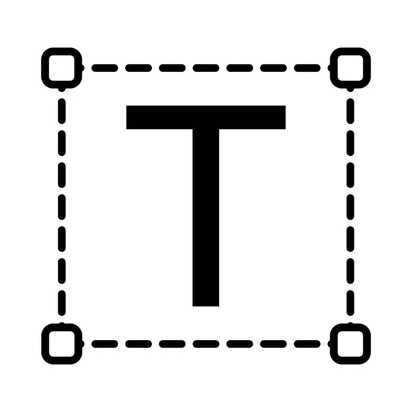 Tablero Texto Vector Line Icon Desig — Vector de stock