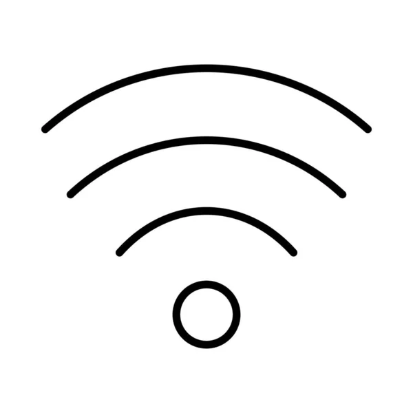 Wifi Διανυσματική Γραμμή Εικονίδιο Desig — Διανυσματικό Αρχείο