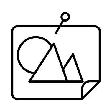 Resim Vektörü Satır Simgesi Tasarımı