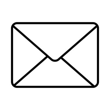 E- posta Vektör Satırı Simgesi Tasarımı