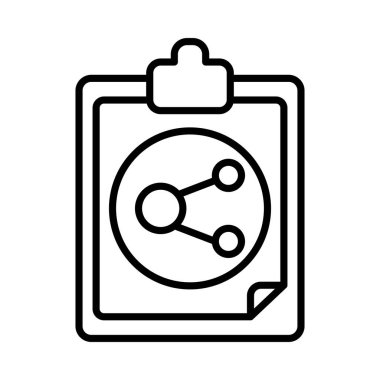 Paylaş Vektör Satır Simgesi Tasarımı