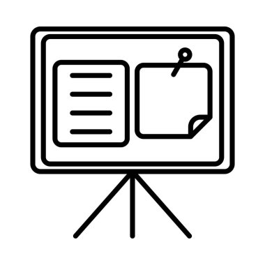 Sunum Vektör Satırı Simge Tasarımı