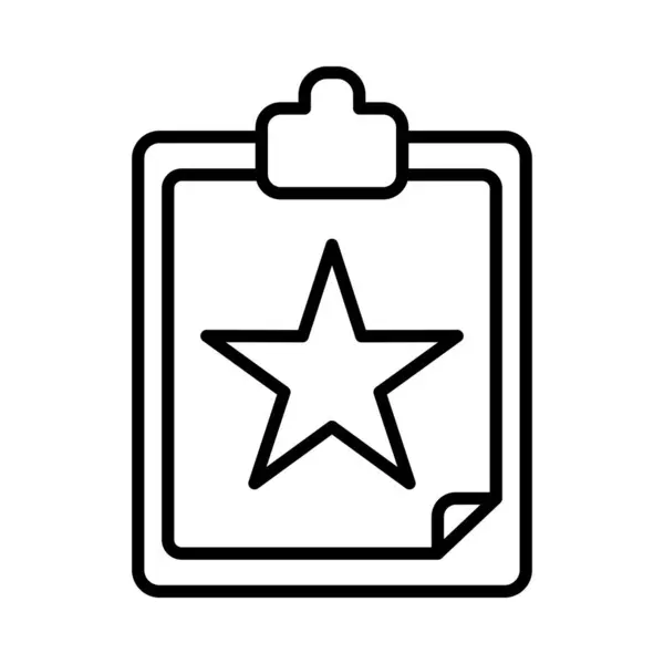 Star Vector Line Icon Desig — Archivo Imágenes Vectoriales