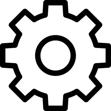 Ayarlar Vektör Satır Simgesi Tasarımı