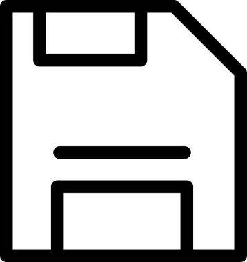 Disket Vektör Satırı Simge Tasarımı