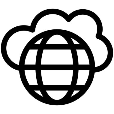 Weatehr Tahmin Vektör Satır Simgesi Tasarımı