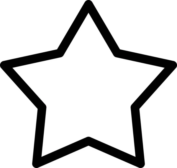 Star Vector Line Icon Desig — Archivo Imágenes Vectoriales