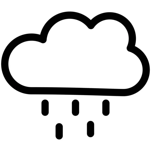 雨矢量线Icon设计 — 图库矢量图片
