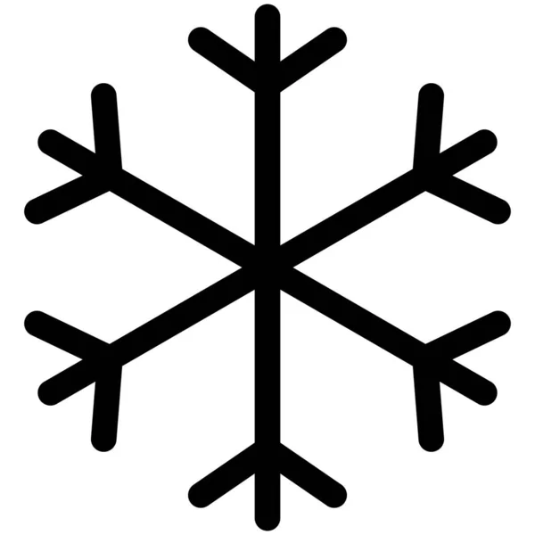 Snow Vector Line Icon Desig — Stockový vektor