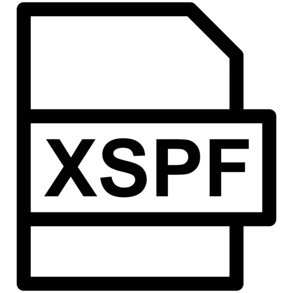 Xspf Vector Line Icon Desig — 스톡 벡터