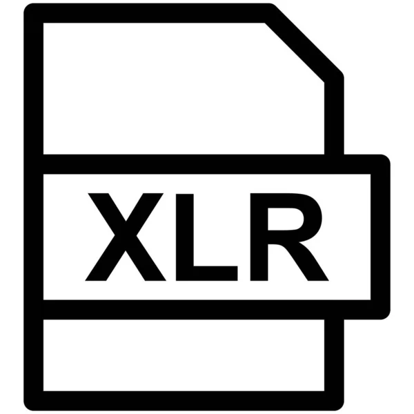 Xlr Vector Line Icon Desig — 스톡 벡터