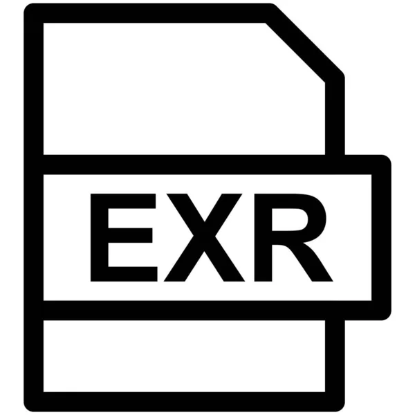 Exr Vector Line Icon Desig — 스톡 벡터