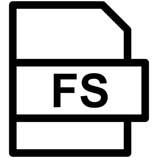 Dateiformat Vektorzeile Icon Desig — Stockvektor