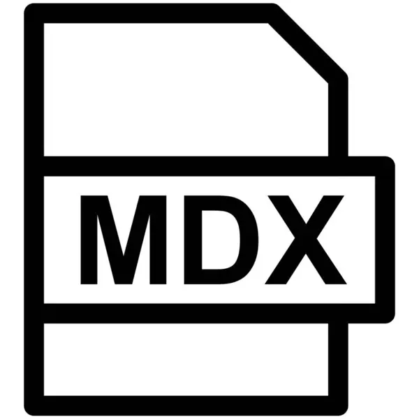 Mdx Vector Line Icon Desig — 스톡 벡터