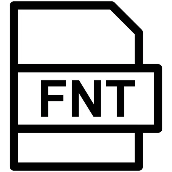Fnt Formato Archivo Vector Line Icon Desig — Archivo Imágenes Vectoriales