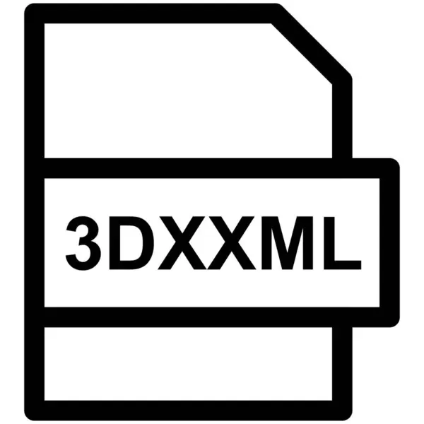 3Dxxml Vector Line Icon Desig — 스톡 벡터