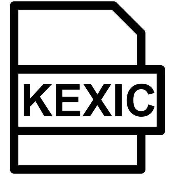 Kexi Vector Line Icon Design — 스톡 벡터