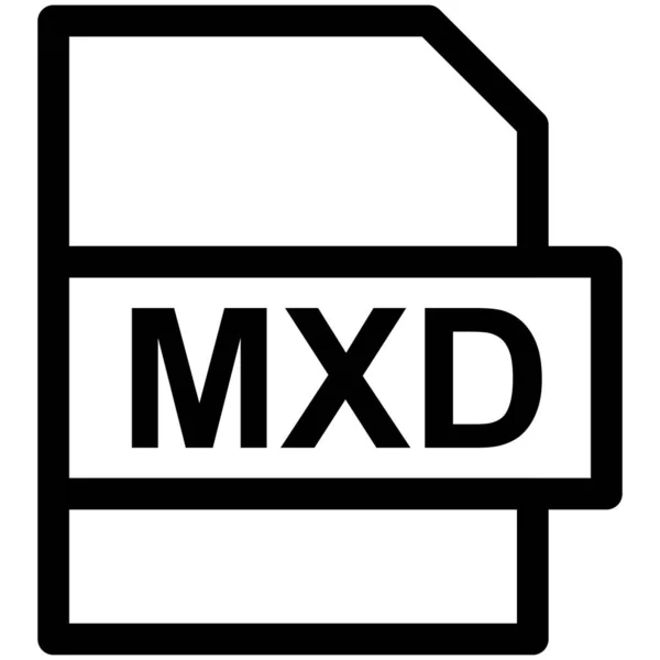 Mxd Vector Line Icon Desig — 스톡 벡터