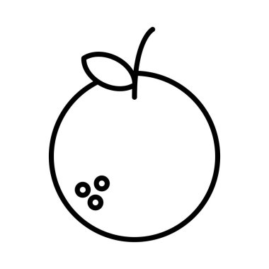 Turuncu Vektör Satır Simgesi Tasarımı