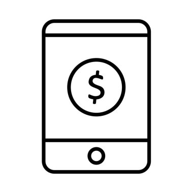 ankesörlü telefon vektör satırı Simge Tasarımı